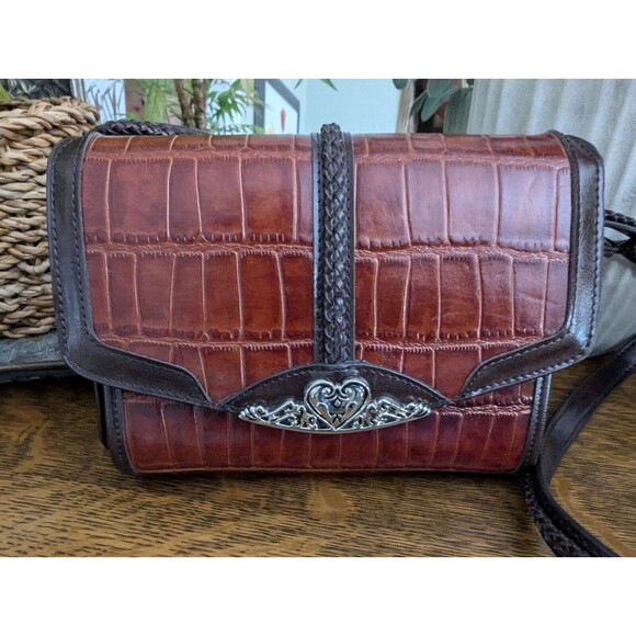 Marc Chantal MC Vintage Brown And Black Purse shoulder - Picture 4 of 16